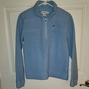 Vineyard Vines Sky Blue Sherpa Pullover